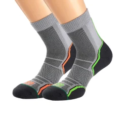 1000 Mile trail Single Layer Crew chaussettes (Twin Pack) - SS25-Homme Chaussettes|Hydratation