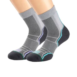 1000 Mile trail Single Layer Crew femme chaussettes (Twin Pack) - SS25-Femme Hydratation|Chaussettes
