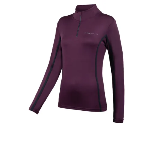 Higher State Haut de running à manches longues 1/4 zip femme-Femme Running|Hauts À Manches Longues