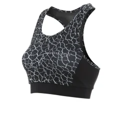 Higher State Low Impact crop top long à bande contrastante à motif femme-Femme Fitness|Brassières