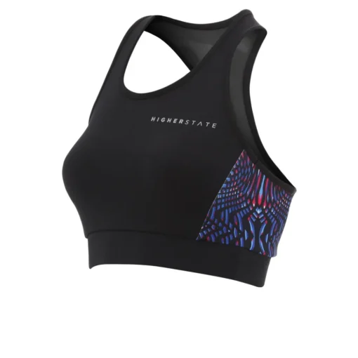 Higher State Low Impact haut court à bande contrastante femme-Femme Fitness|Brassières