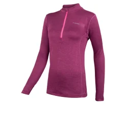 Higher State Micro Grid haut à manches longues 1/4 zip femme-Femme Hauts À Manches Longues