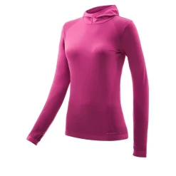 Higher State Seamfree haut de running à capuche sans couture femme-Femme Hauts À Manches Longues