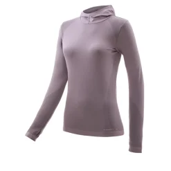 Higher State Seamfree haut de running à capuche sans couture femme-Femme Hauts À Manches Longues