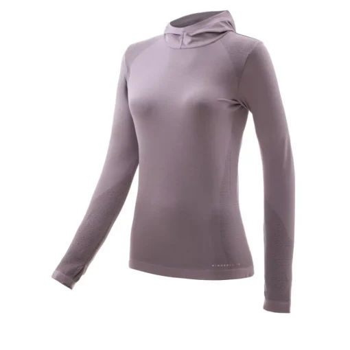 Higher State Seamfree haut de running à capuche sans couture femme-Femme Hauts À Manches Longues