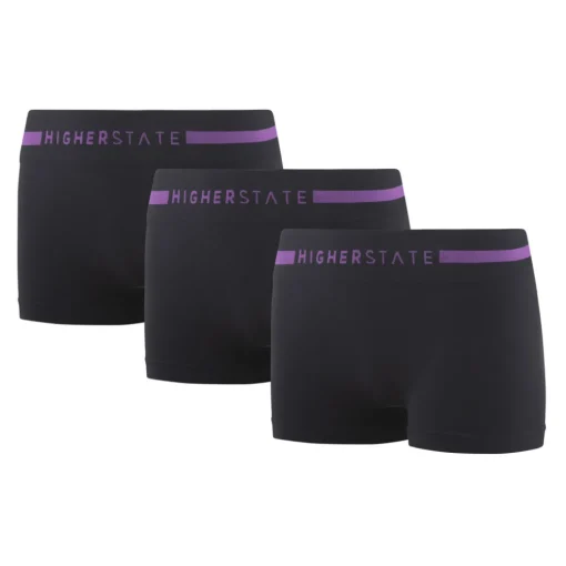 Higher State Seamfree mini-short sans couture femme (3 paires)-Femme Running