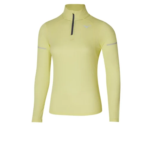 Mizuno DryAeroFlow LS demi-zip femme Top-Femme Hauts À Manches Longues
