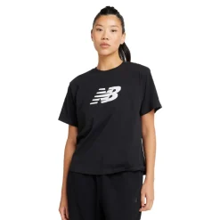 New Balance Sport Jersey Relaxed Logo femme T-Shirt - SS25-Femme Fitness|T-shirts