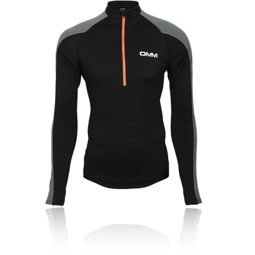 OMM Vector demi zip manches longues t-shirt de running-Homme Hauts À Manches Longues