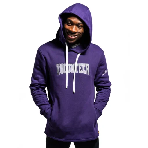 Parkrun Apricot Men's Volunteer Collegiate Hoodie-Homme Hauts À Manches Longues