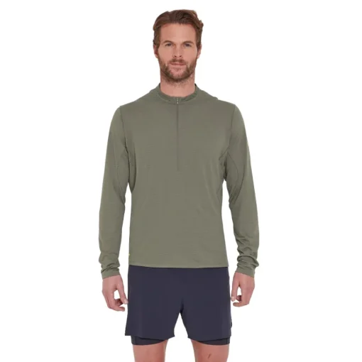 Rab Sonic Ultra zip Neck Top-Homme Hauts À Manches Longues