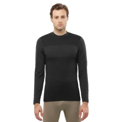 Salomon Essential Wool Top-Homme Hauts À Manches Longues