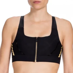 Skins A400 Gold compression running femme Crop Top-Femme Brassières