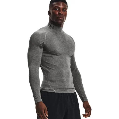 Under Armour HeatGear compression Mock manches longues Top - SS25-Homme Hauts À Manches Longues