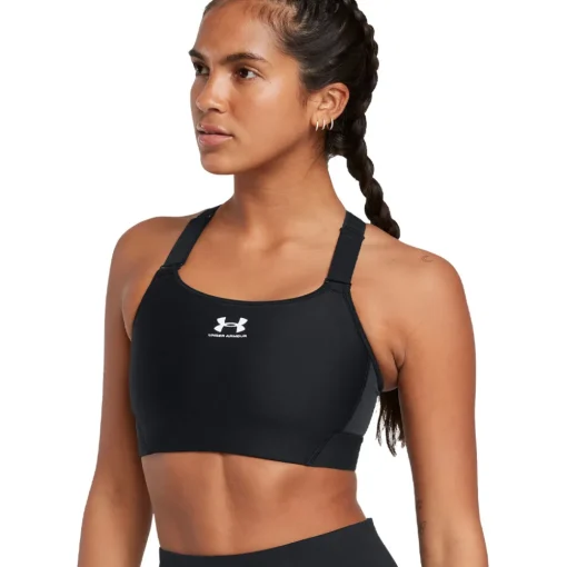 Under Armour HeatGear High Crossback femme brassière - SS25-Femme Fitness|Brassières